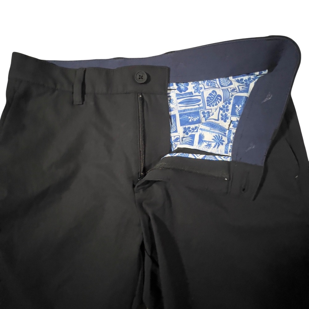 Tommy Bahama Boracay Shorts Mens 30 Black 9 Inch Inseam Recycled Tech Golf - Picture 4 of 10
